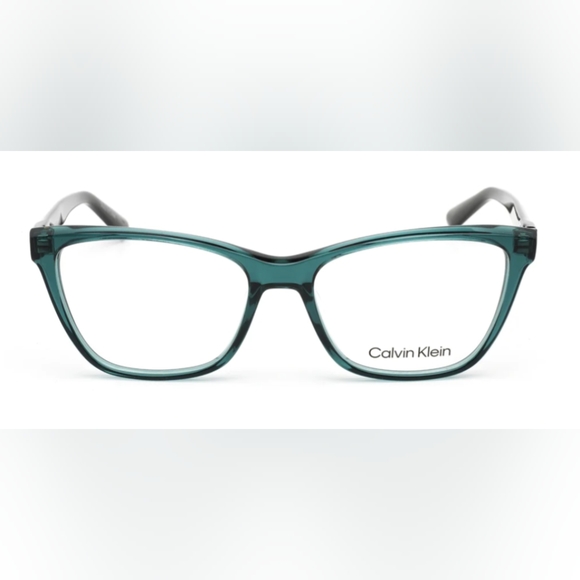 EUC Calvin Klein CK20532 glasses in Crystal Bistro Green full frame rectangular - Picture 1 of 14